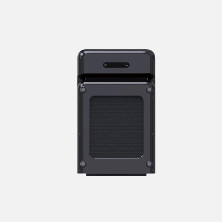 Black C2 WalkingPad folded on white background
