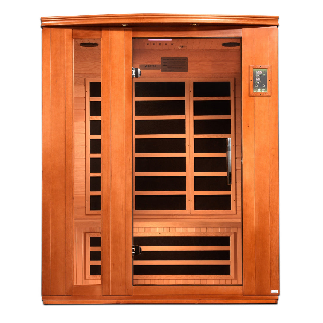 3 person infrared red light sauna low EMF