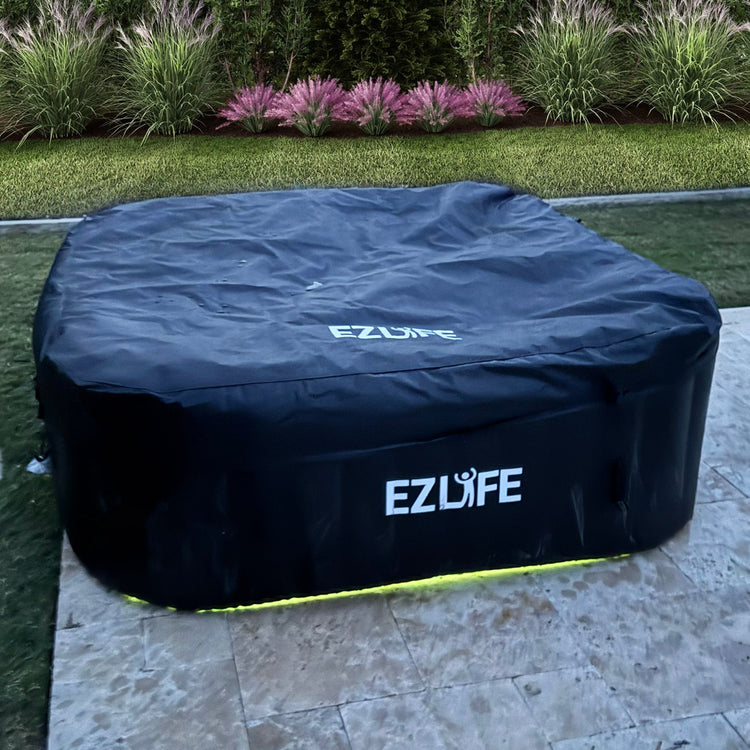 6 Person Inflatable blow up hot tub black