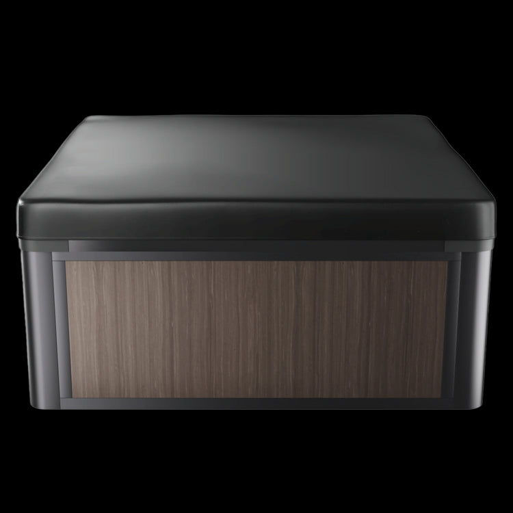 Isolated image on white of spa with a cover over the top.